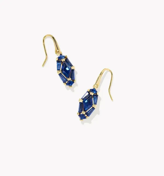 KENDRA SCOTT Earrings KENDRA SCOTT Lindy Rae Lee Gold Drop Earrings in Blue Crystal 9608871173 KENDRA SCOTT Earrings KENDRA SCOTT Lindy Rae Lee Gold Drop Earrings in Blue Crystal 9608871173