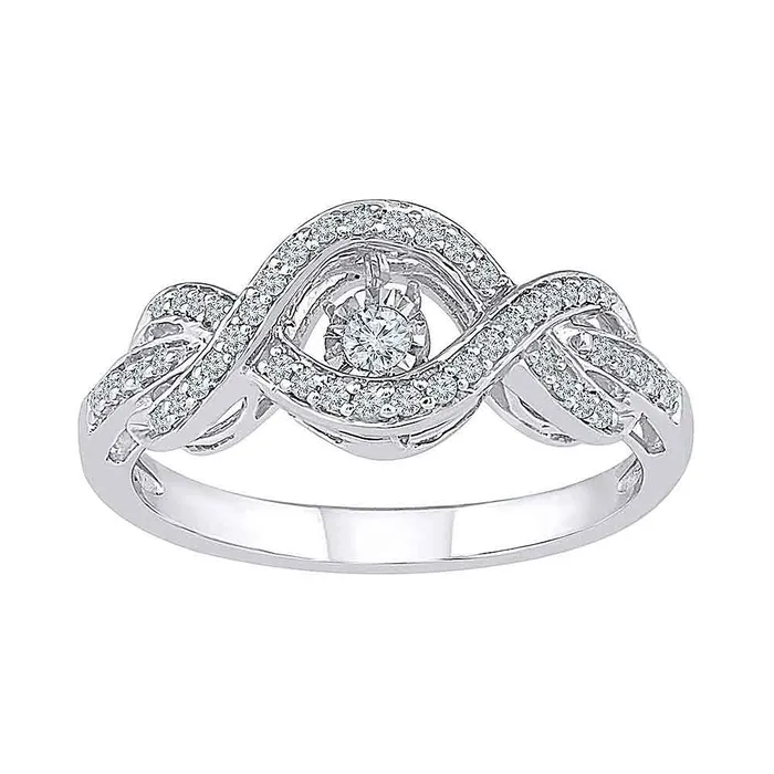mayamila Rings 10kt White Gold Womens Round Diamond Moving Twinkle Solitaire Bridal Wedding Engagement Ring 14 Cttw mayamila Rings 10kt White Gold Womens Round Diamond Moving Twinkle Solitaire Bridal Wedding Engagement Ring 14 Cttw