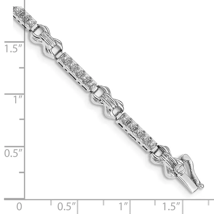 Bracelets WB Choice Jewelry 14k White Gold Diamond Fancy BraceletWBCBM4617033WA