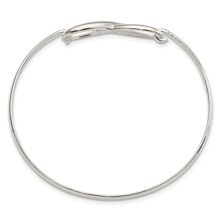WB Choice Jewelry Bracelets Sterling Silver Infinity Bangle BraceletWBCQB1138 WB Choice Jewelry Bracelets Sterling Silver Infinity Bangle BraceletWBCQB1138