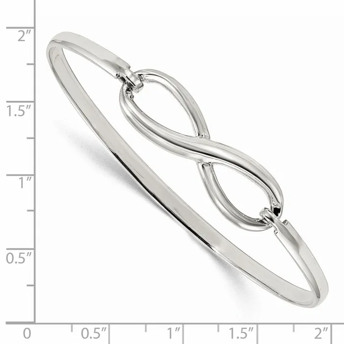 WB Choice Jewelry Bracelets Sterling Silver Infinity Bangle BraceletWBCQB1138 WB Choice Jewelry Bracelets Sterling Silver Infinity Bangle BraceletWBCQB1138