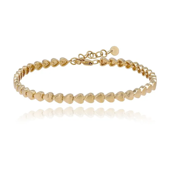 Bracelets Alev Jewelry Golden Heart Bracelet