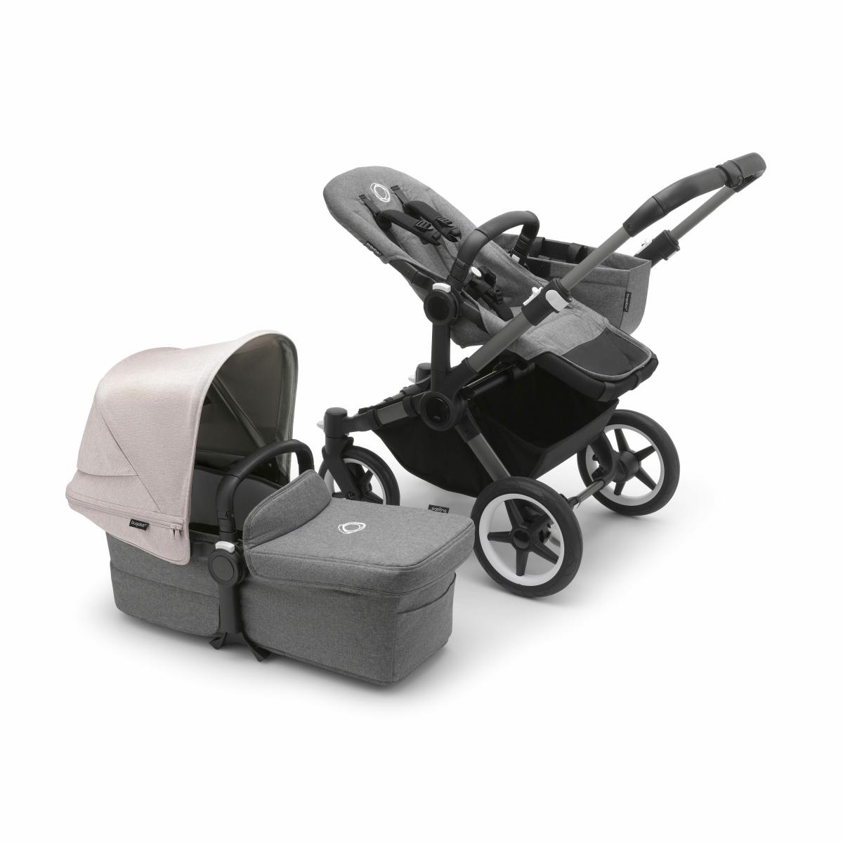 Bugaboo Donkey5 |  Donkey5 Mono Stroller – Graphite/Grey Melange Bugaboo Bugaboo Donkey5