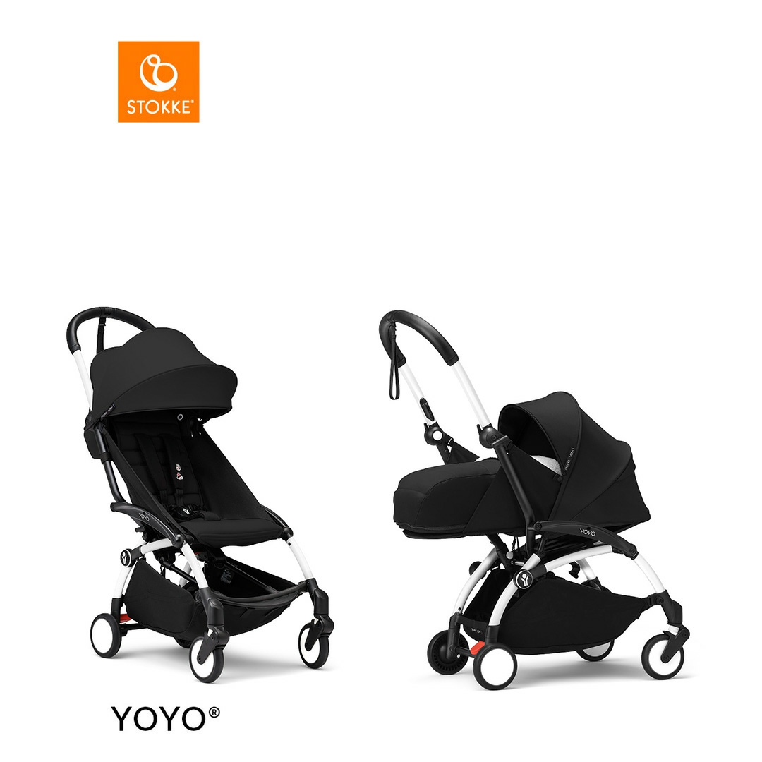 Strollers |  ® Yoyo3 Complete Stroller With 0+ Newborn Pack – White Frame Stroll Strollers