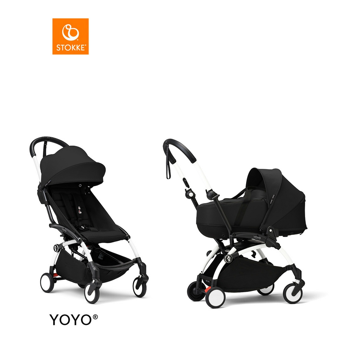 Strollers |  ® Yoyo3 Complete Stroller With Bassinet – White Frame Stroll Strollers